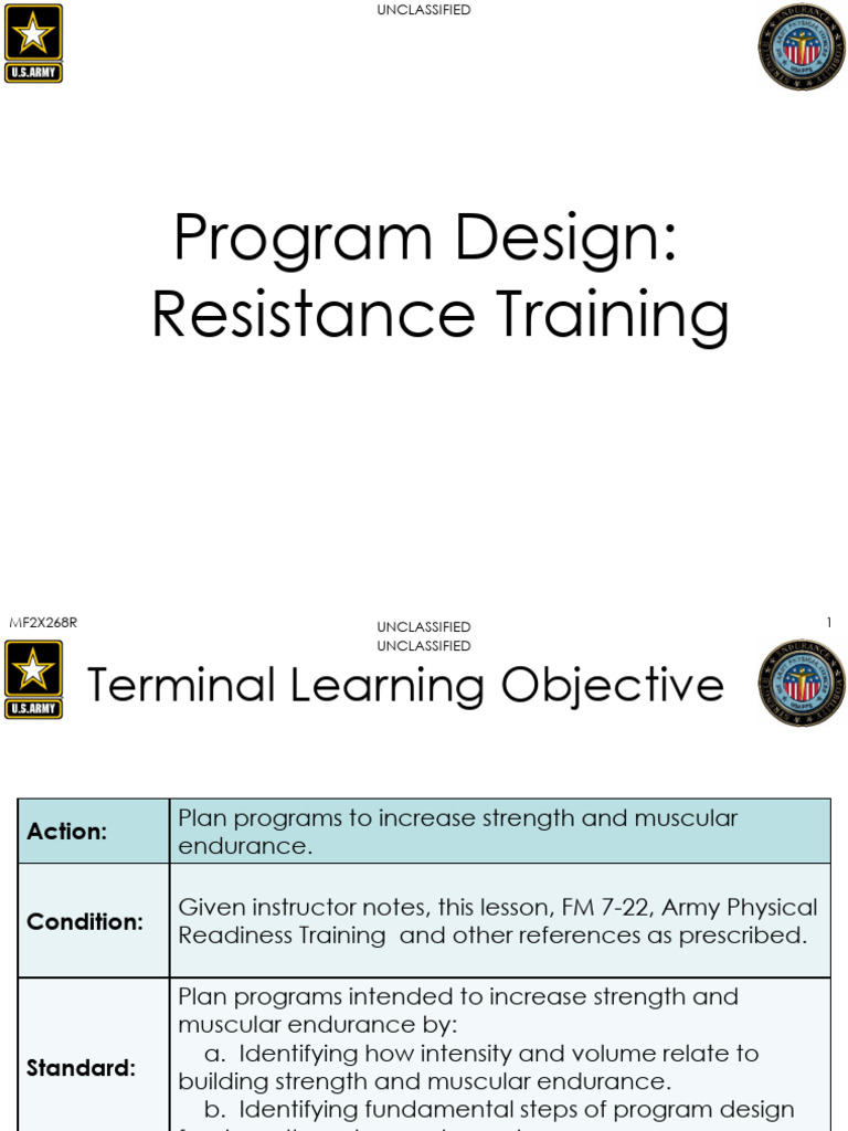 Resistance Training Program Design Guide | PDF | Strength Training ...