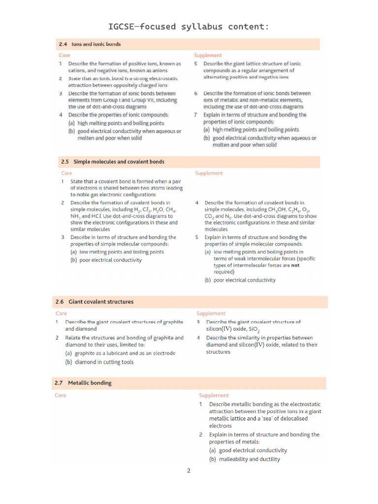 Ionic and Covalent Bonding Guide | PDF