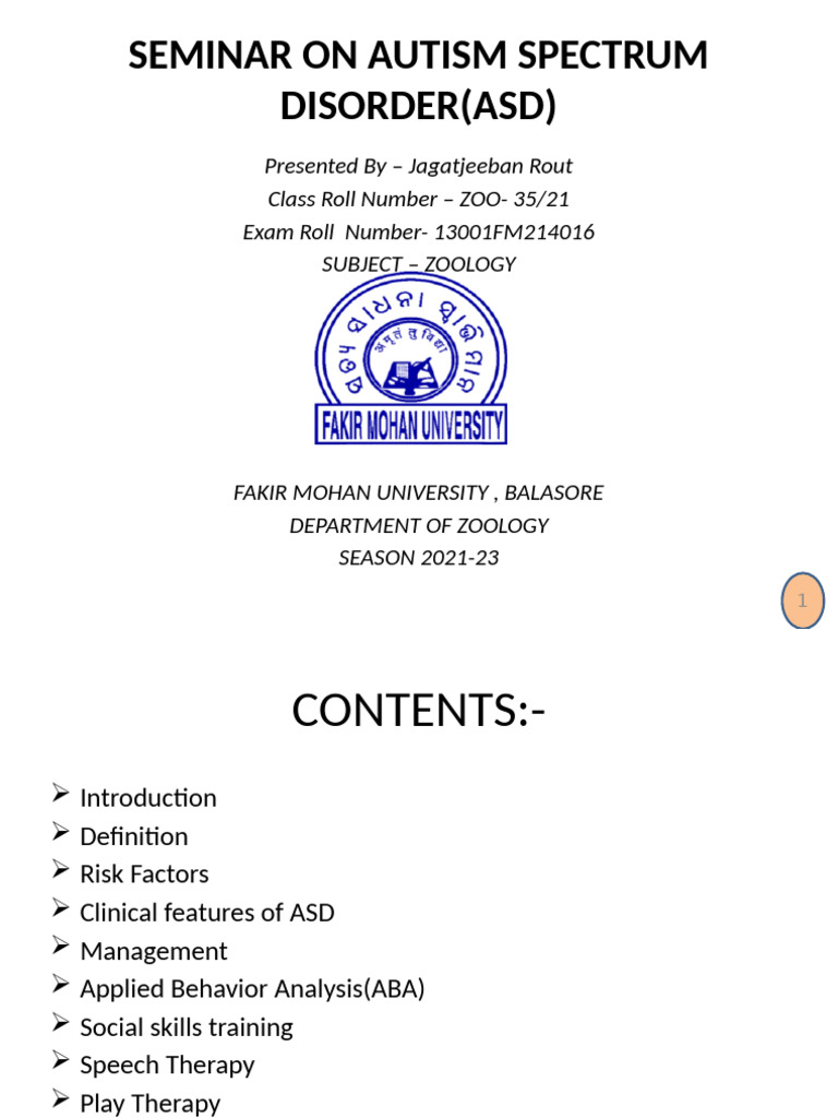 Understanding Autism Spectrum Disorder | PDF | Autism | Psychology