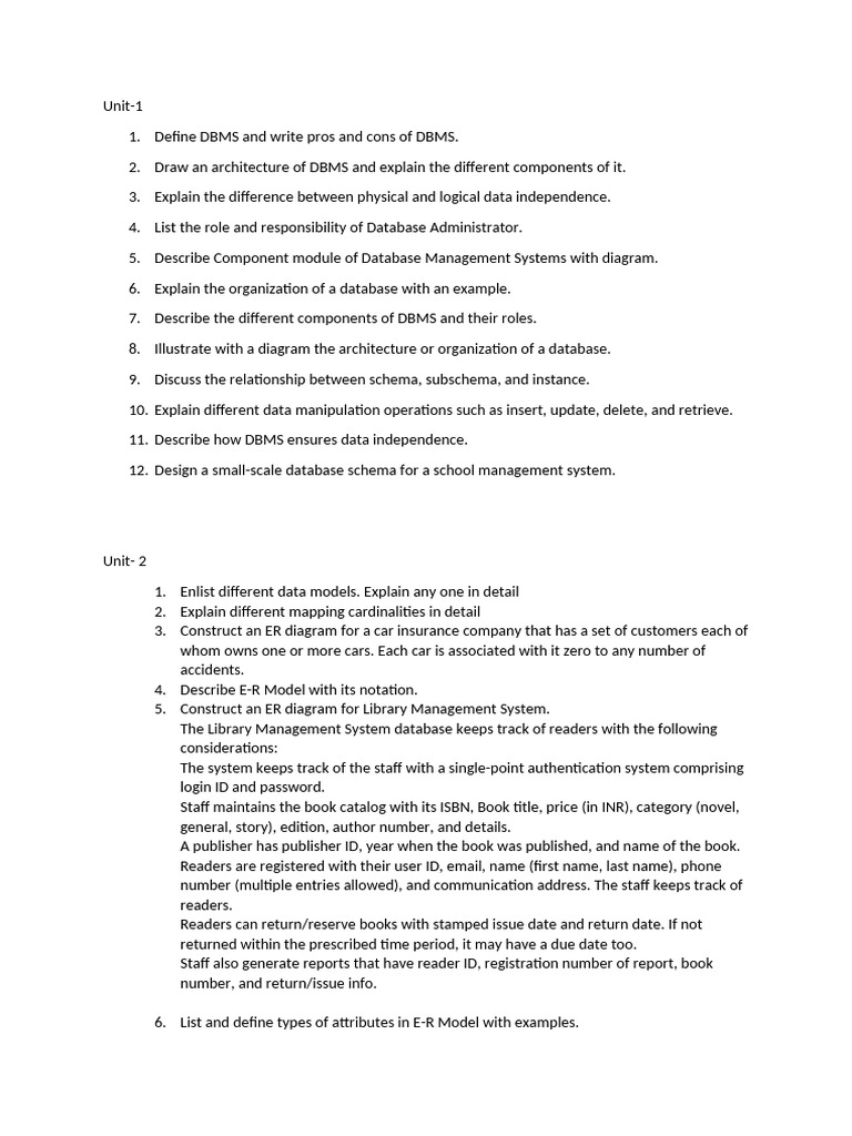 MDM DBMS QB | PDF | Databases | No Sql