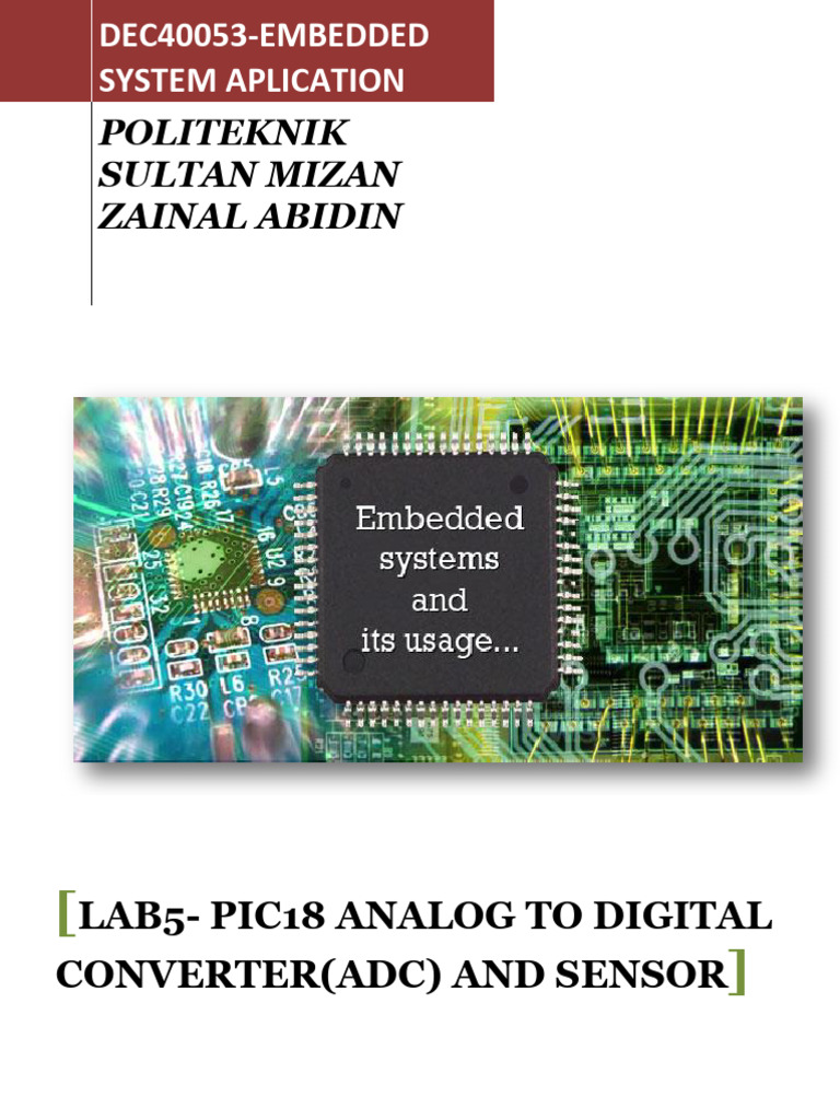 PIC18 ADC and Sensor Lab Guide | PDF | Analog To Digital Converter ...