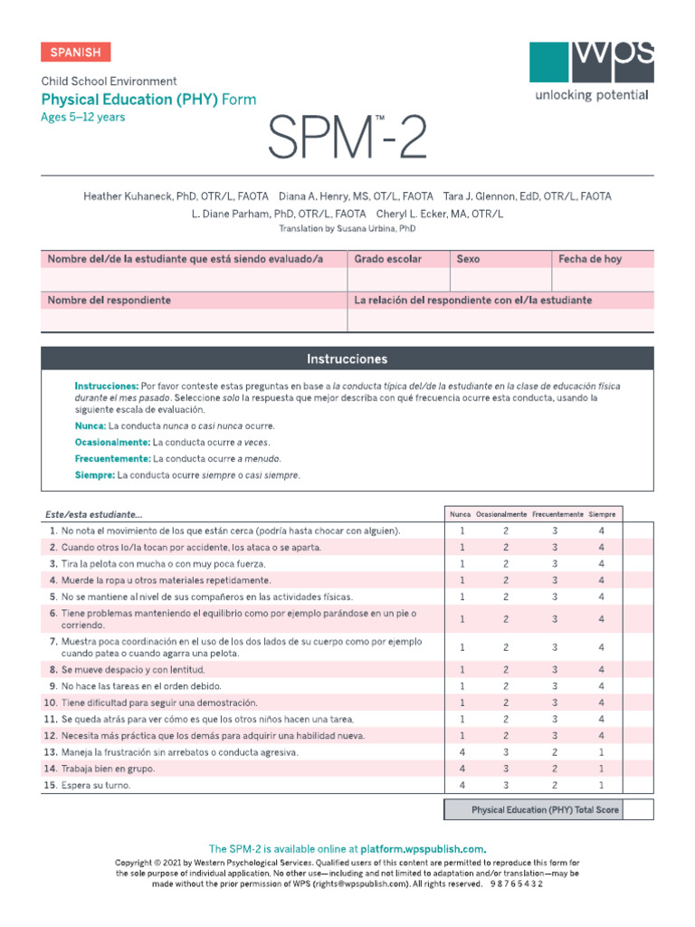 Spm2 SP Phy Response Sheet | PDF