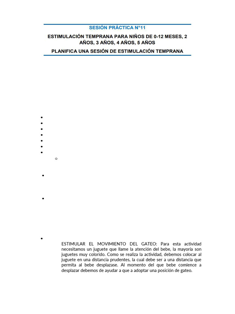 Estimulación Temprana para Bebés de 7 Meses | PDF