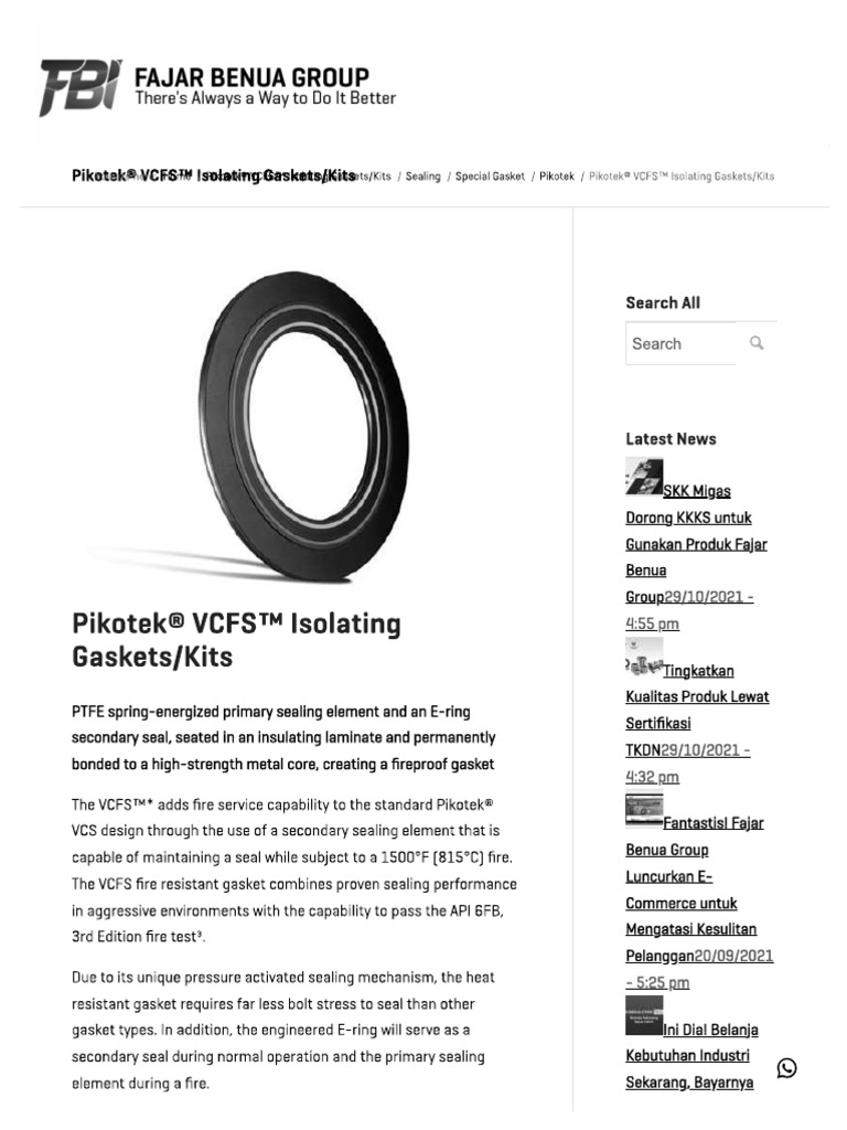 VCFS Gasket | PDF
