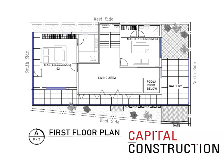 First Floor Plan with Staircase Layout | PDF