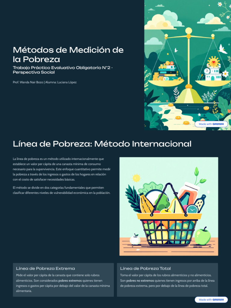 Metodos de Medicion de La Pobreza | PDF | Pobreza | Pobreza e indigencia