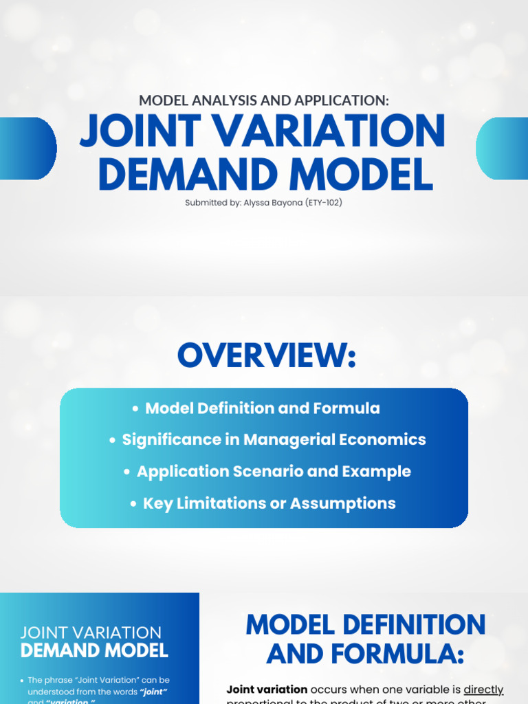 Model Analysis and Application | PDF | Demand | Forecasting