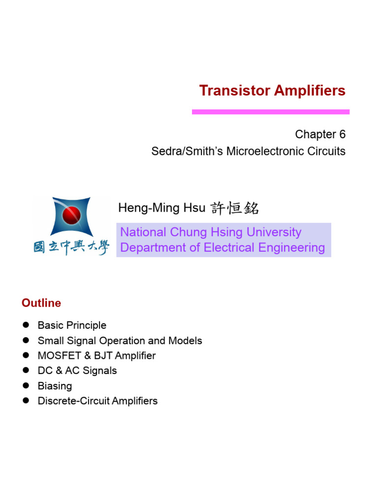 Transistor Amplifiers Overview and Analysis | PDF | Bipolar Junction ...