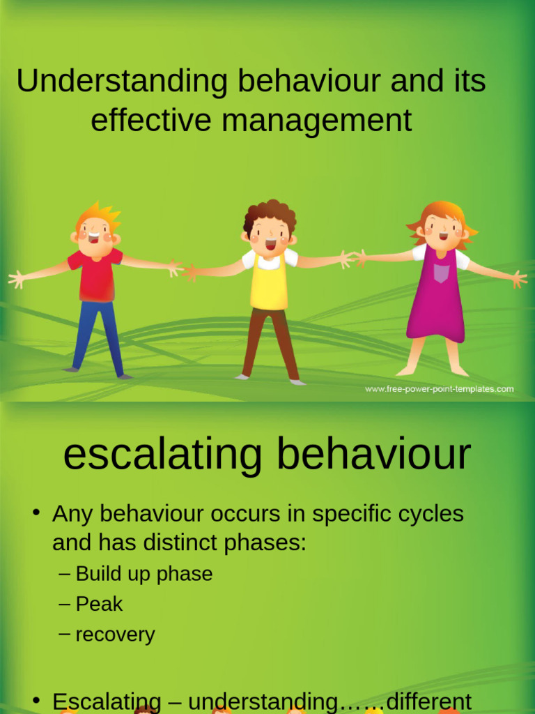 Managing Escalating Student Behavior | PDF | Behavioural Sciences ...