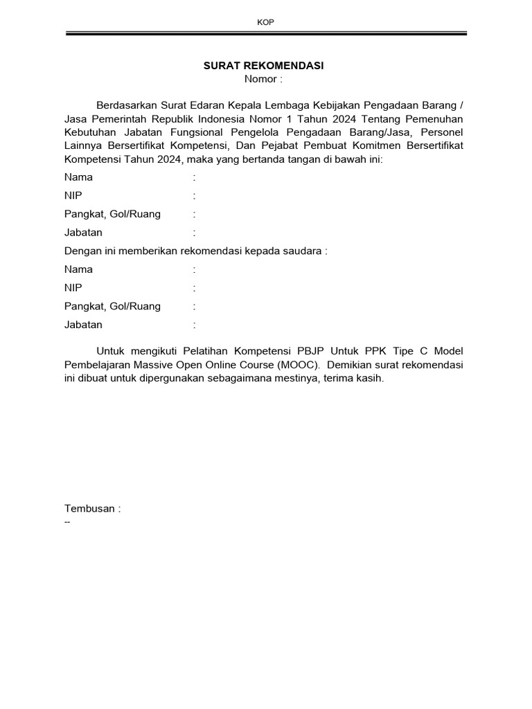 Contoh Rekom | PDF