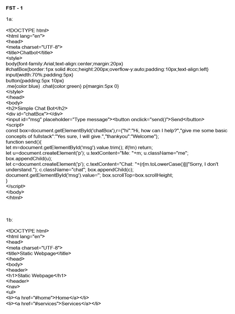 FST Lab | PDF