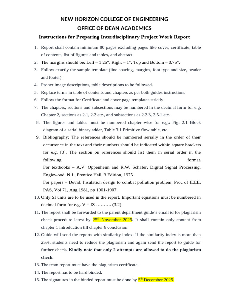 Interdisciplinary Project Report Guidelines | PDF | Engineering | Computing