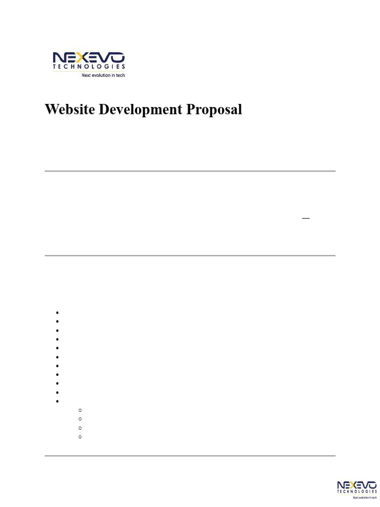 Website Development Proposal for Jeevan College | PDF