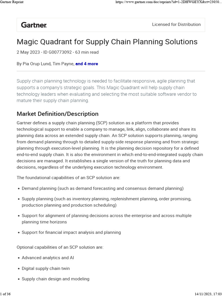 Gartner Report Planning | PDF | Cloud Computing | Analytics