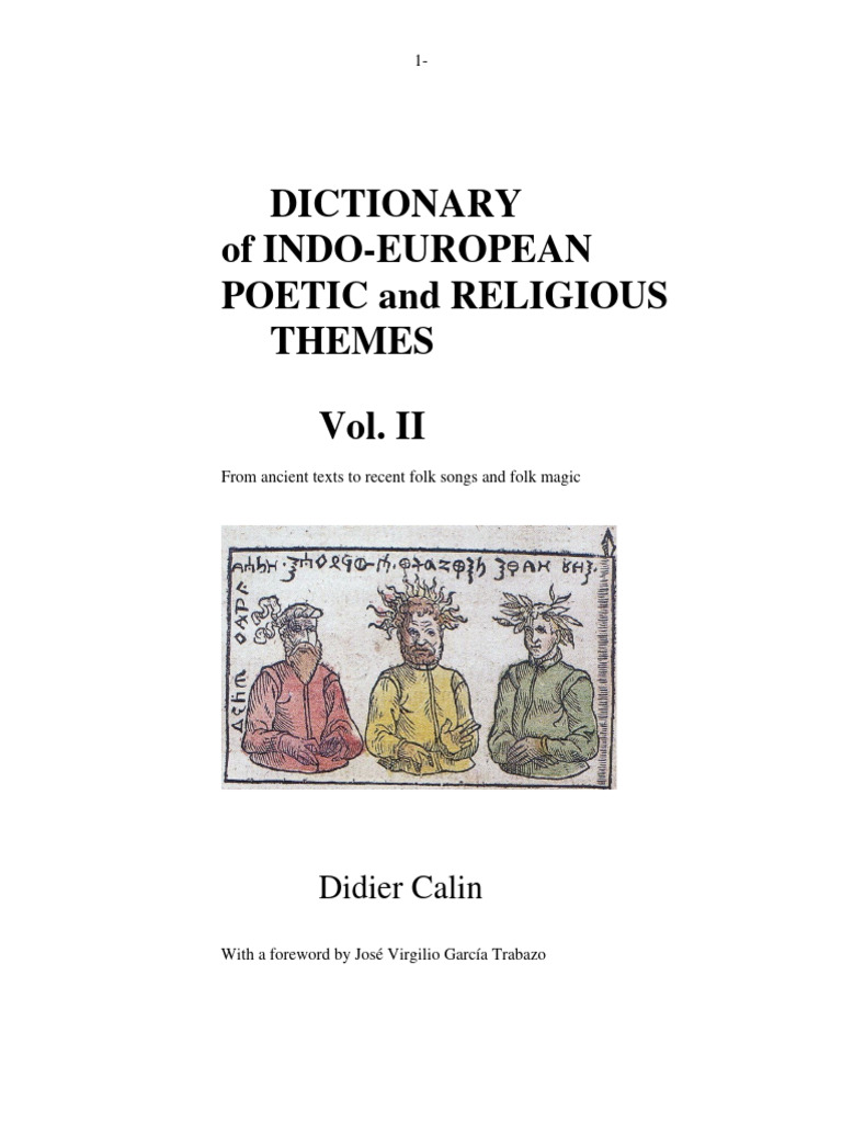 Indo-European Poetic Themes Dictionary Vol. II | PDF | Philology ...