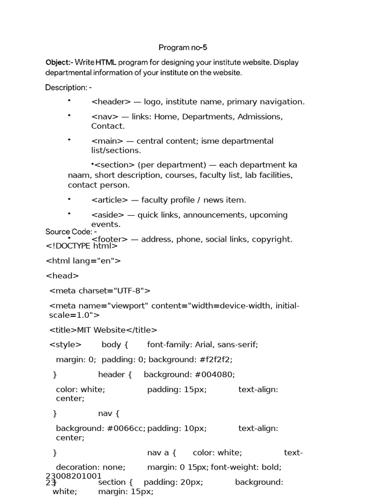 Program 5 Hari | PDF | Computing | Science