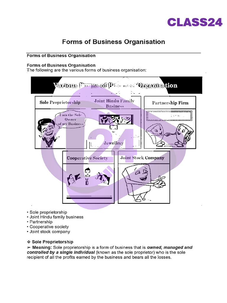 Cbse Class 11 Business Studies Notes Chapter 2 | PDF