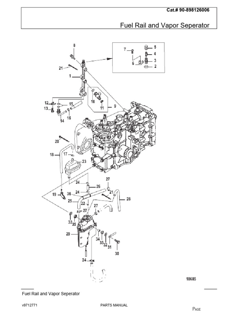 Fuel Rail and Vapor Separator Parts List | PDF