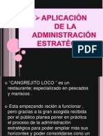 Aplicación de La Administración Estratégica