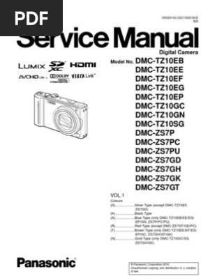 Dmc Tz10 Zs7 Service Manual Electrostatic Discharge Physics