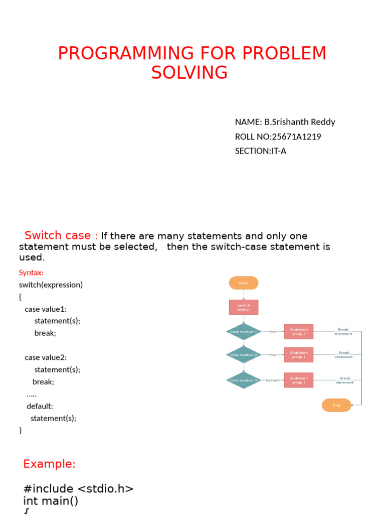 Programming Basics: Control Statements | PDF