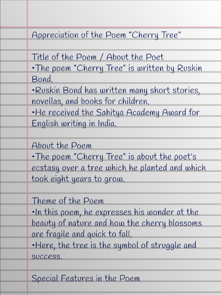 2.1 Cherry Tree | PDF