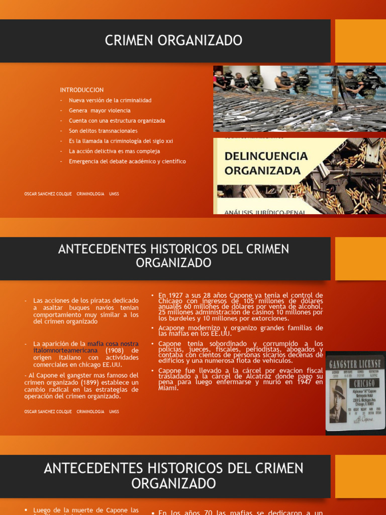 Historia y características del crimen organizado | PDF | Crimen ...