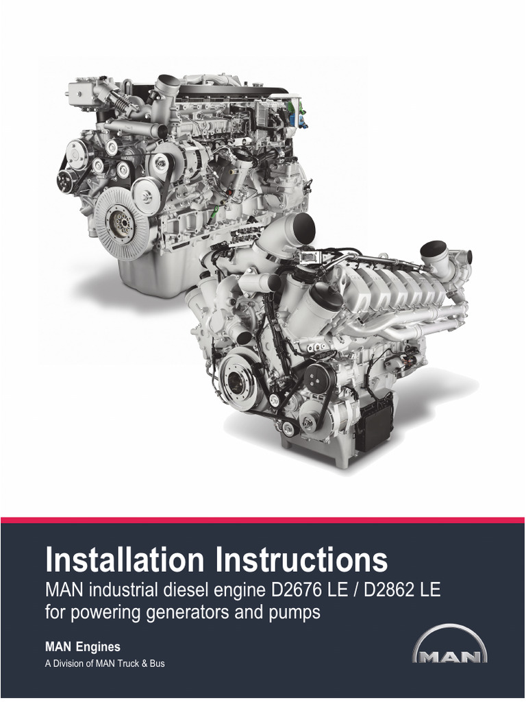 MAN Diesel Engine Installation Guide | PDF | Engines | Safety