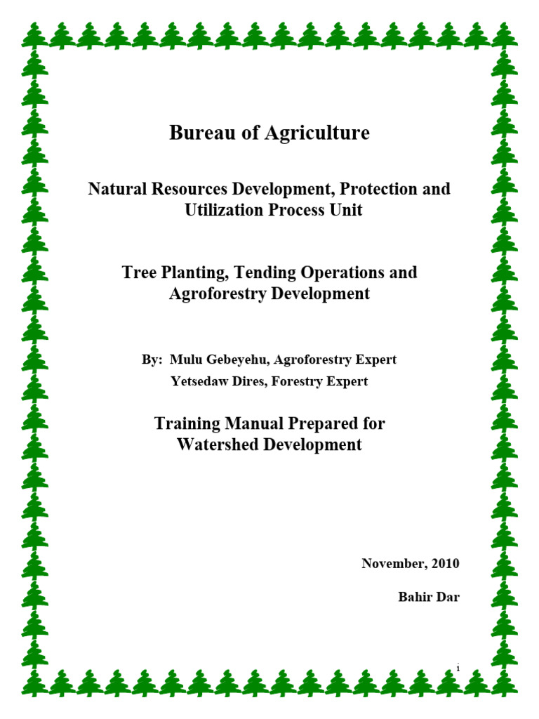 Tree Planting and Agroforestry Manual | PDF | Plant Nursery | Sowing