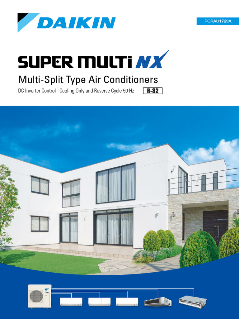 8019 - PCRAU1729A Daikin Super Multi NX Brochure - LR | PDF | Air ...