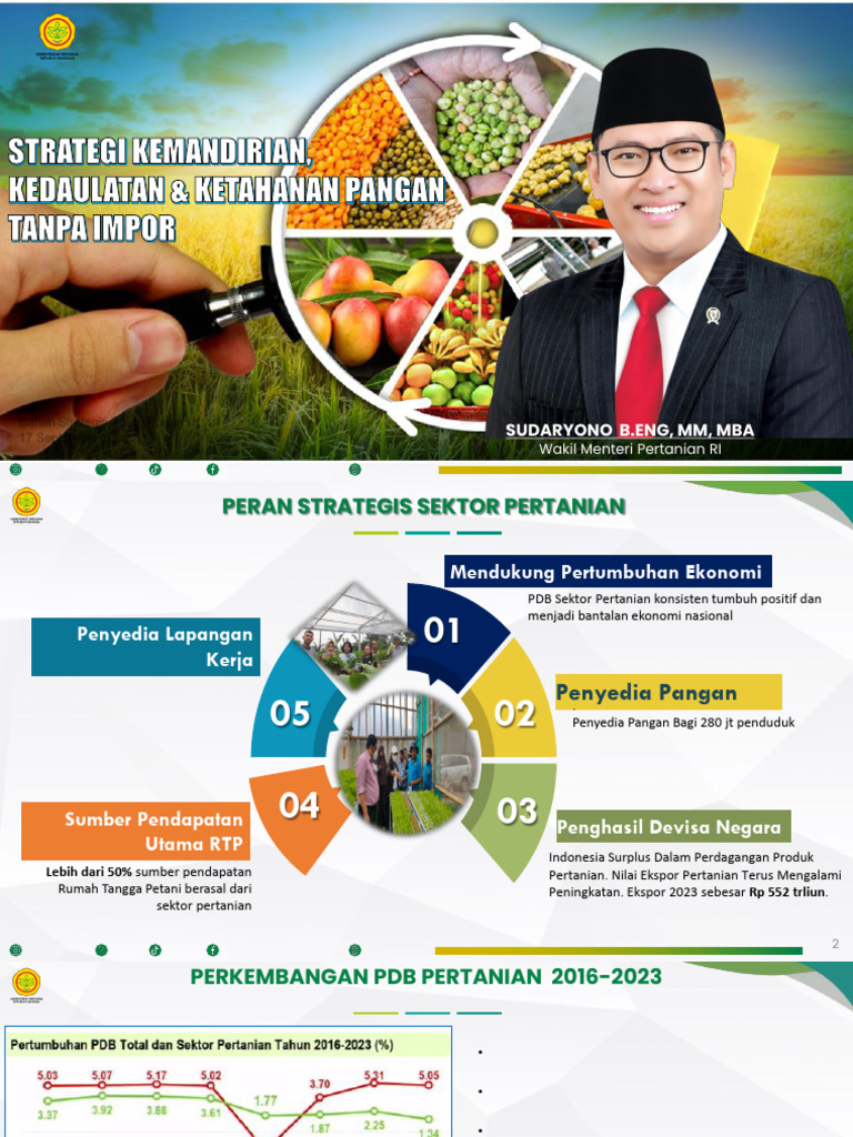 Strategi Ketahanan Pangan Indonesia 2024 | PDF