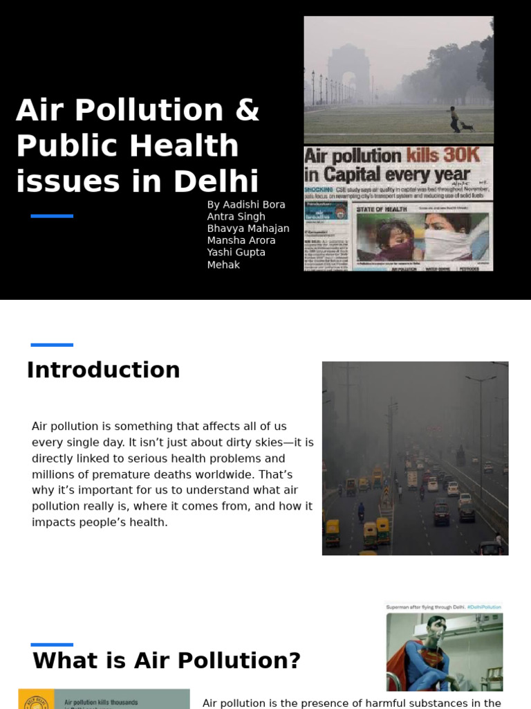 Air Pollution and Health in Delhi | PDF