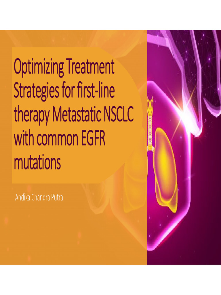 First-Line Treatment for EGFRm NSCLC | PDF | Epidermal Growth Factor ...