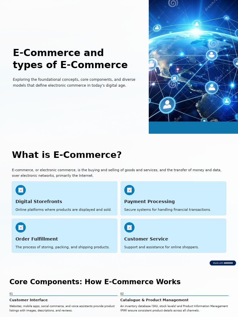 E Commerce and Types of E Commerce | PDF | E Commerce | Financial ...