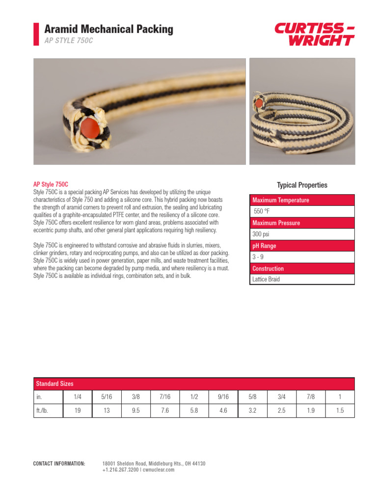 AP Style 750C Packing Specifications | PDF