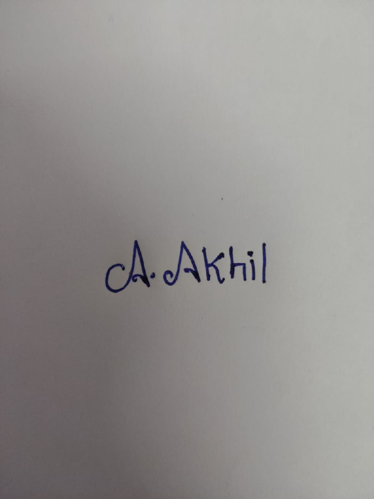 Akhil Sign | PDF