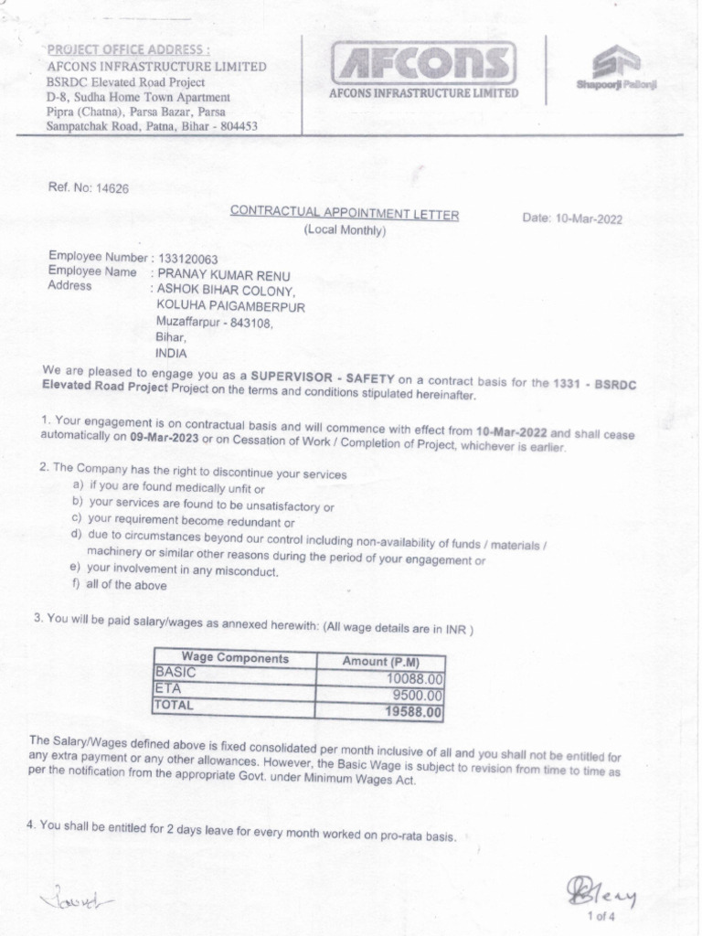 Pranay Kumar Renu Total Documents | PDF