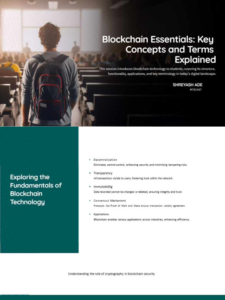 Blockchain Fundamentals and Applications | PDF | Public Key ...