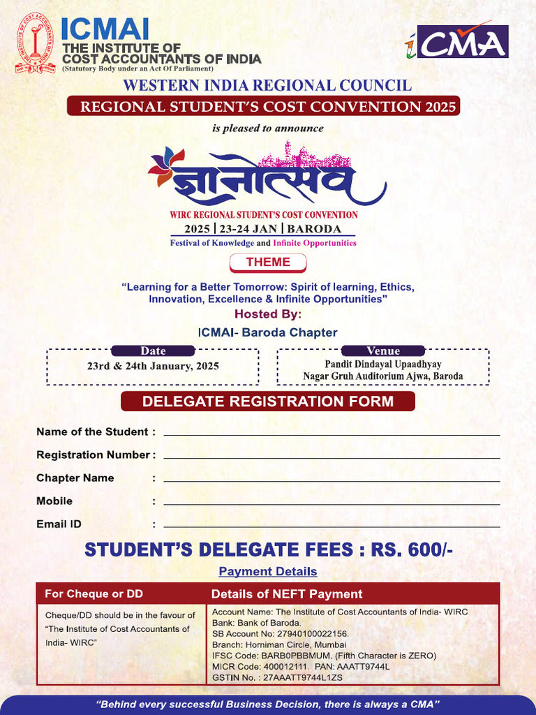 Delegate Registration Form | PDF