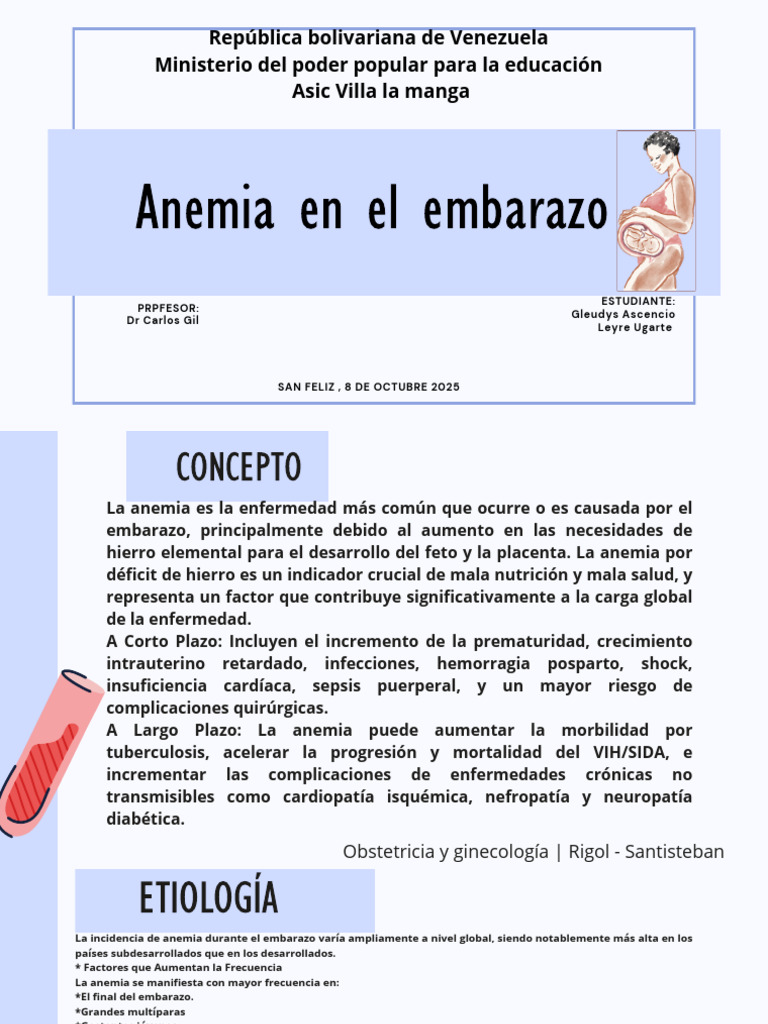 Anemia en el embarazo _20251008_003758_0000 | PDF | Anemia | El embarazo