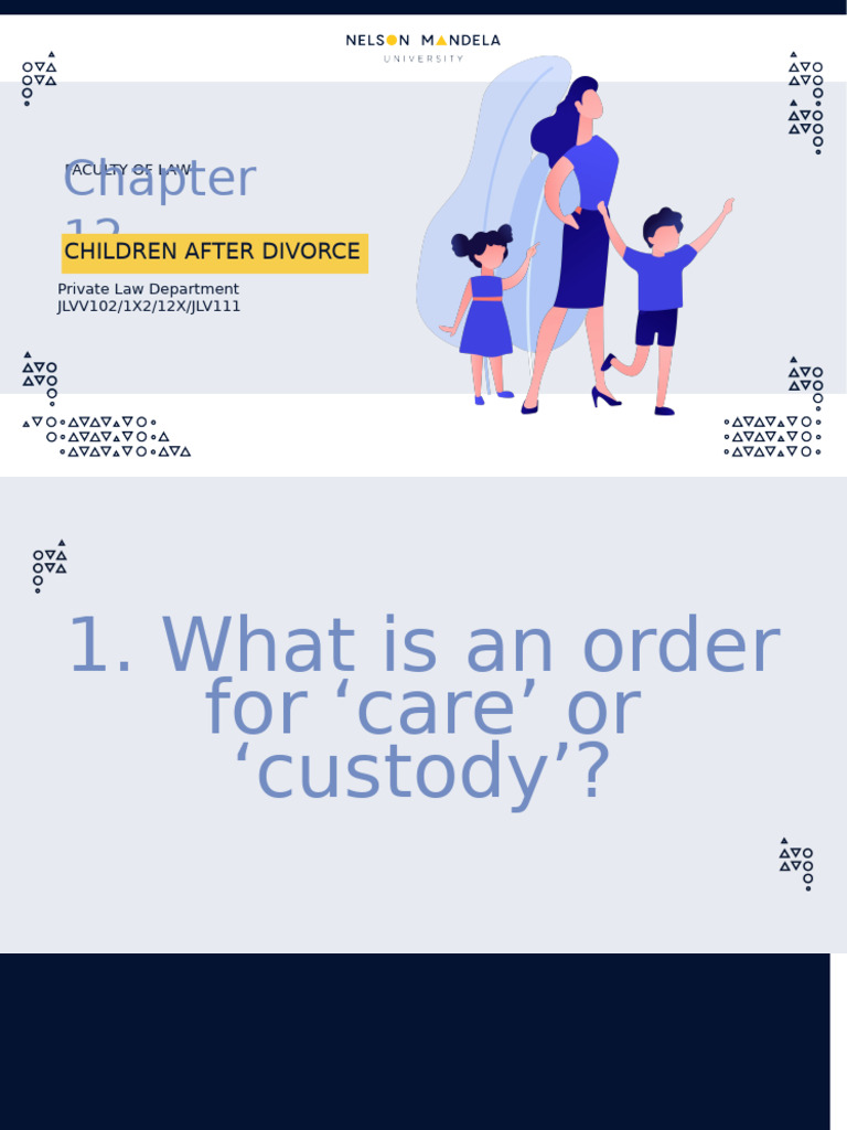 CH 12 Children After Divorce | PDF | Mediation | Child Custody