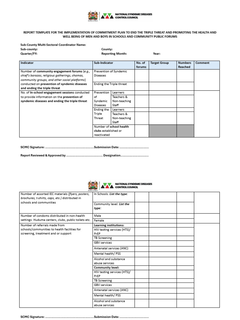 Commitment Plan Report: Health in Schools | PDF