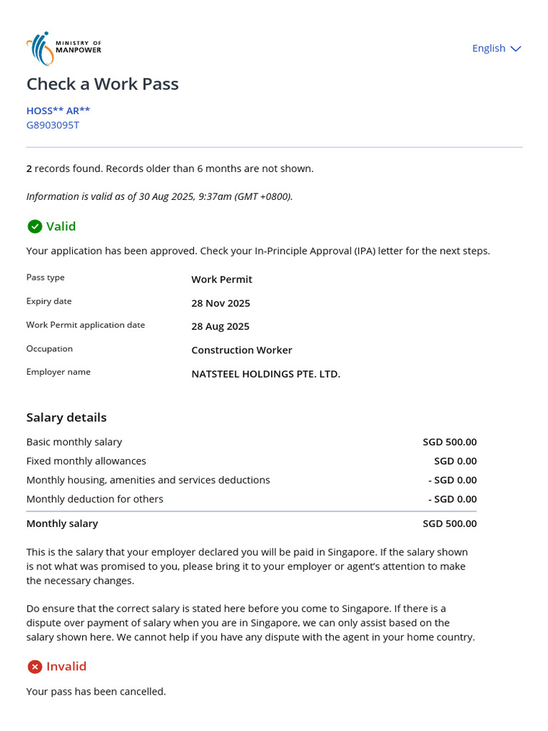 Approved Work Permit Details for Construction | PDF