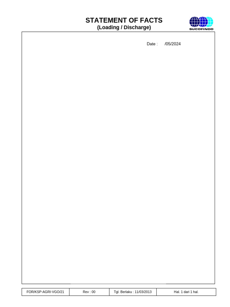 Loading and Discharge Statement 2024 | PDF | Ships | Freight Transport