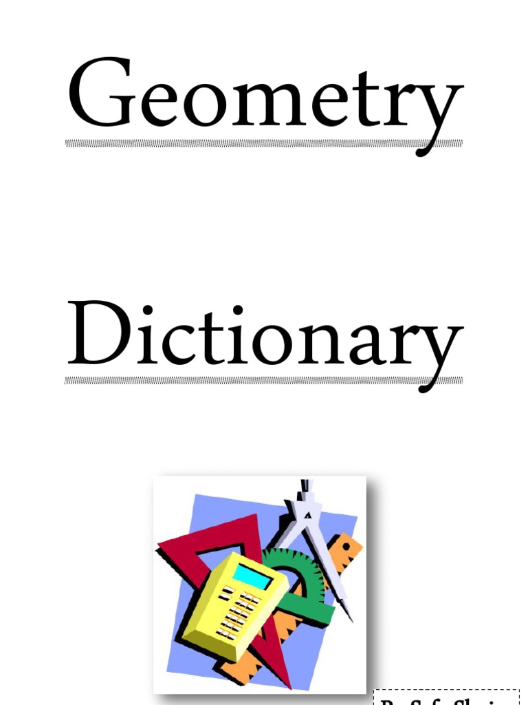 Geometry Dictionary Overview | PDF | Rectangle | Triangle