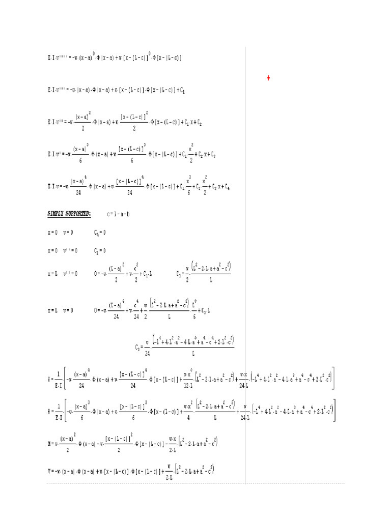 Partial Uniform Load | PDF