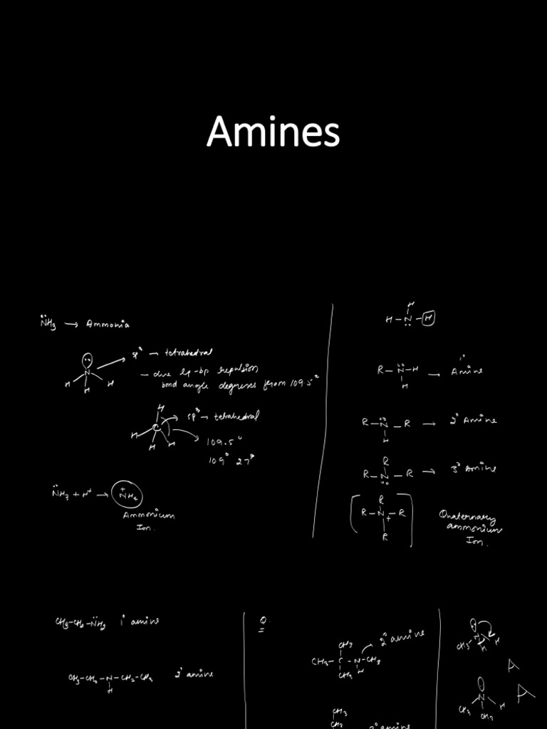 Amines Notes Class 12th Complete | PDF