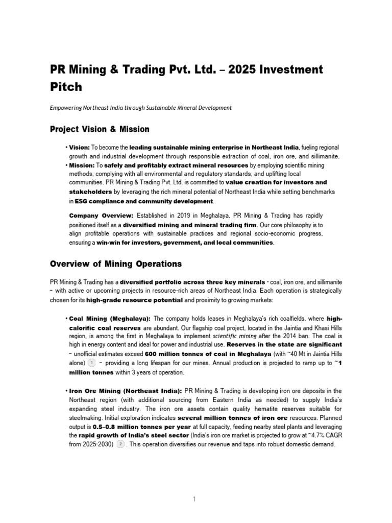 Sustainable Mining in Northeast India | PDF | Mining | Coal