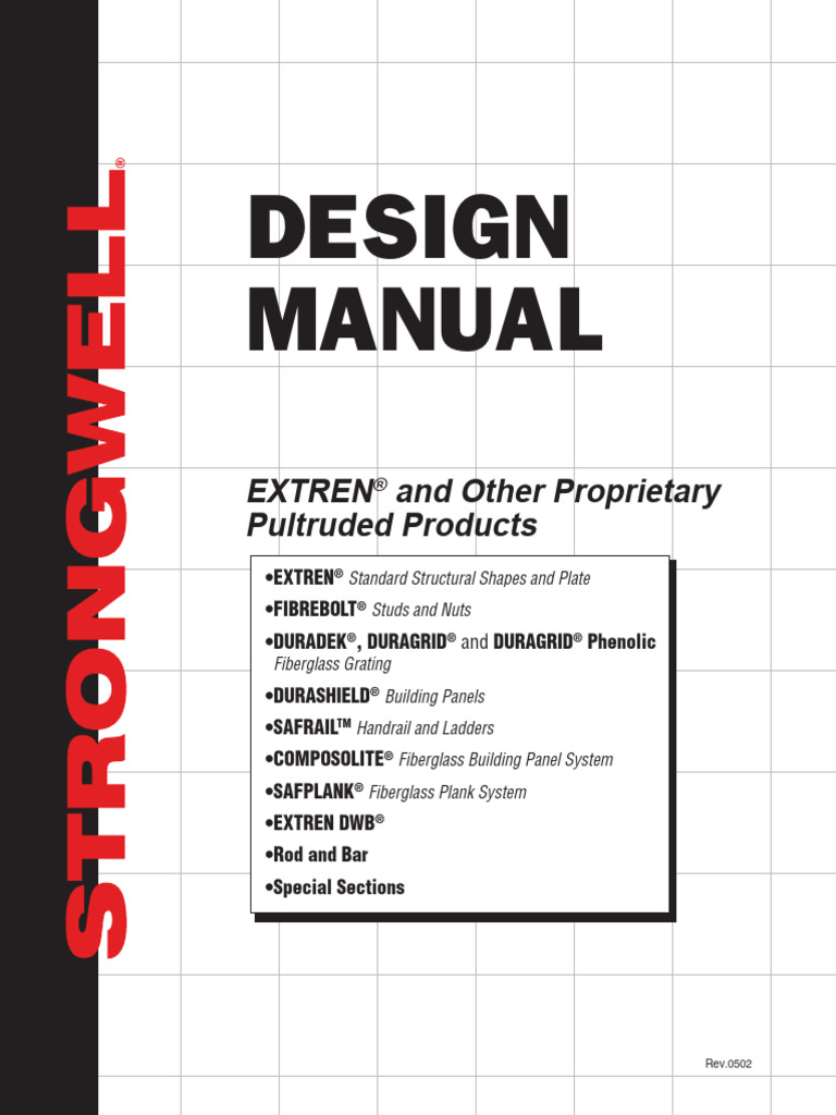 Strongwell Design Manual for FRP Products | PDF | Beam (Structure ...