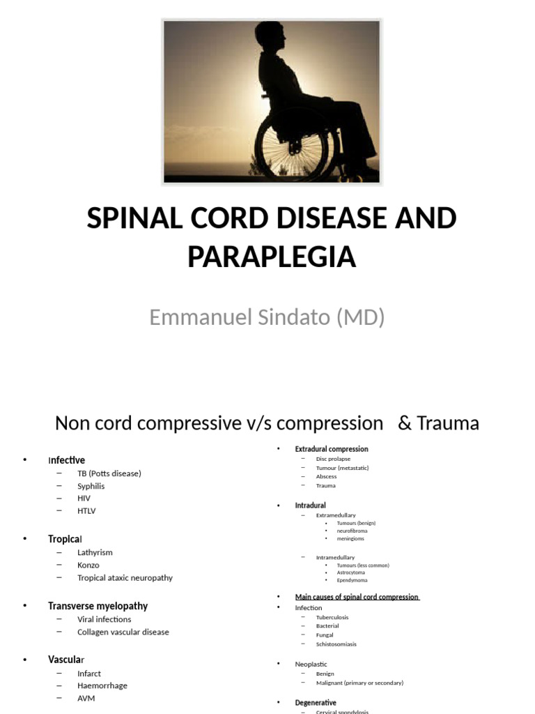 Spinal Cord Disease and Paraplegia | PDF | Back Pain | Spinal Cord